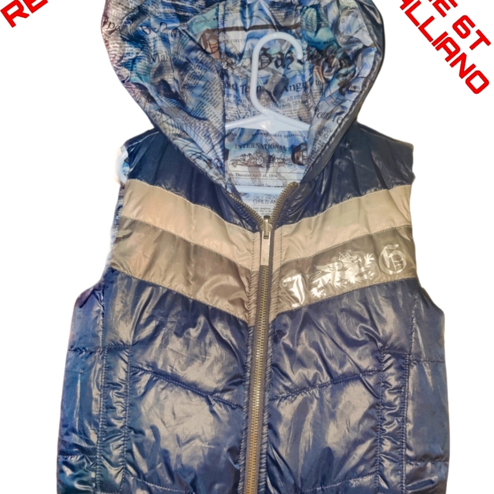 John Galliano reversible vest Blue Size 6